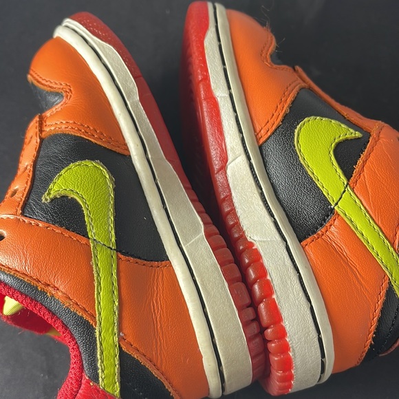 Nike DUNK LOW GS 'ORANGE BLAZE CACTUS'  Baby/Toddler Size 5C RARE - Picture 8 of 14